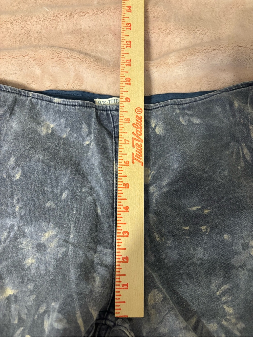 Free People We The Free 30 Floral Flare Jeans Raw Hem - Picture 6 of 10